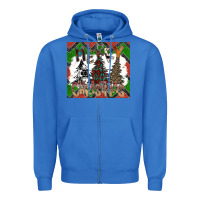 True Royal merry Christmas Zipper Hoodie - CowhideDigitalArt