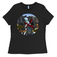 Black Black Angus Family Ladies Tee - RanaPortraitStore