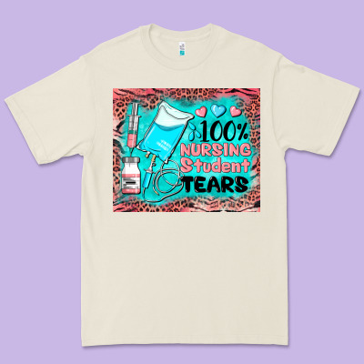 100 Nursing Student Tears Mousepad Premium Tee Designed By Barkaloodesign