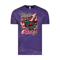 Cloud Purple Boots never broke my heart Vintage Tee - HowdyJamesFarm