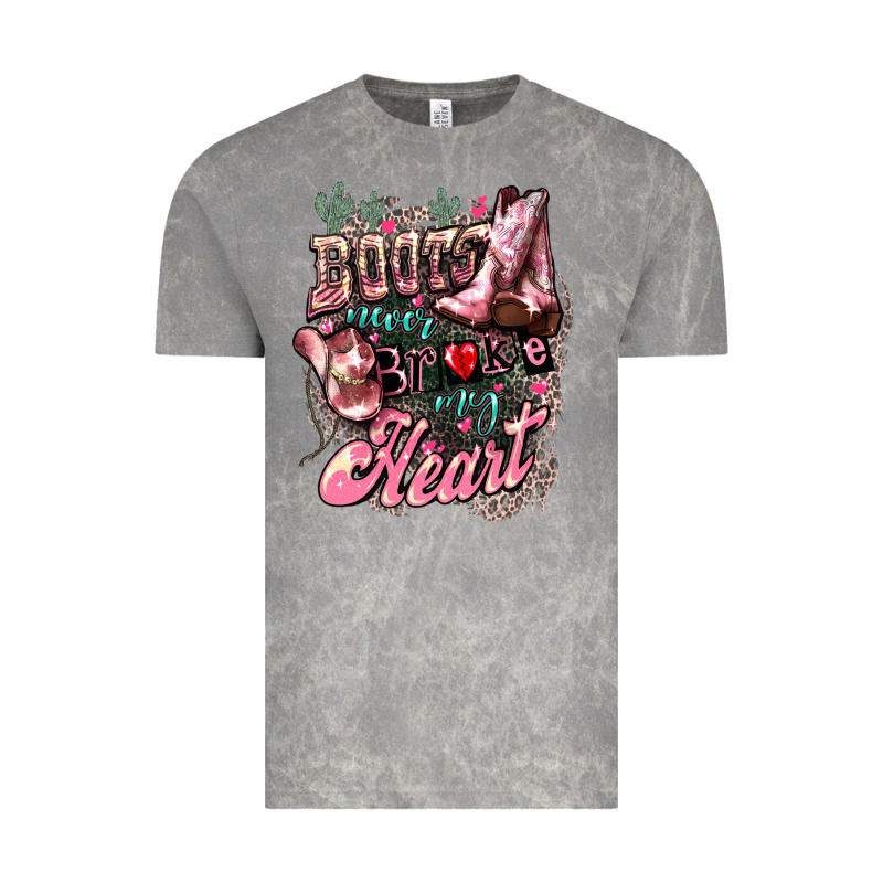 Boots Never Broke My Heart Vintage Tee by HowdyJamesFarm | Teevron
