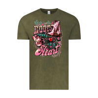 Vintage Olive Boots never broke my heart Vintage Tee - HowdyJamesFarm