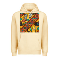 Pina Colada western cowboy bull skull seamless pattern Premium Hoodie - BundleAndBundleShop