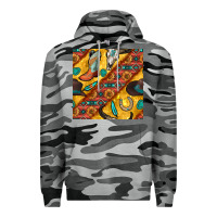 Slate Camo western cowboy bull skull seamless pattern Premium Hoodie - BundleAndBundleShop