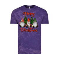 Cloud Purple Merry Christmas Gnomes Vintage Tee - RanaPortraitStore