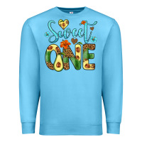 Ocean Blue sweet one avocado Premium Sweatshirt - Artiststas