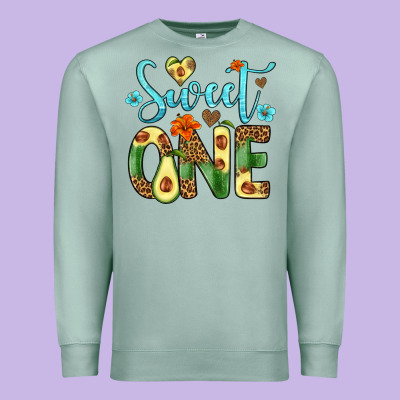 Sweet One Avocado Premium Sweatshirt Designed By Artiststas