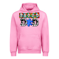 Fuchsia Pink proud dad Urban Hoodie - AdoDesignShop