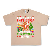 Burro I Just Want To Bake Stuff And Watch Christmas Movies Urban Heavy Tee - minhPixels