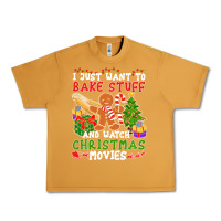 Peanut Butter I Just Want To Bake Stuff And Watch Christmas Movies Urban Heavy Tee - minhPixels