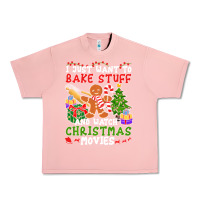 Salmon I Just Want To Bake Stuff And Watch Christmas Movies Urban Heavy Tee - minhPixels