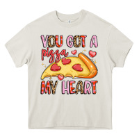 Cream you got a pizza my heart Heavy Core Tee - LillyAllenDesigns