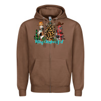 Chestnut merry christmas y'all christmas trees Zipper Hoodie - CowhideDigitalArt
