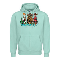 Seafoam merry christmas y'all christmas trees Zipper Hoodie - CowhideDigitalArt