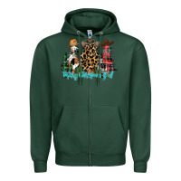Sports Green merry christmas y'all christmas trees Zipper Hoodie - CowhideDigitalArt