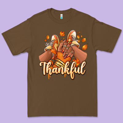 Thankful Black Girl Sneakers Premium Tee Designed By Ranaportraitstore
