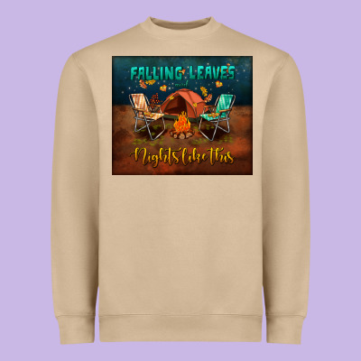 Falling Leaves And Nights Like This Mouse Pad Heavyweight Sweatshirt Designed By Bundleandbundleshop