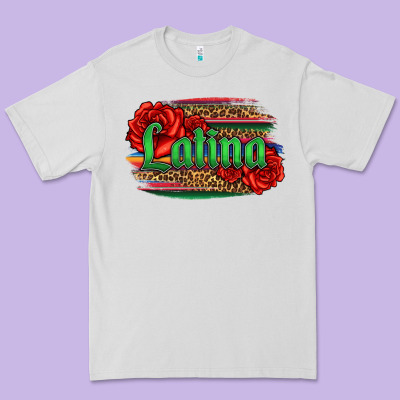 Latina With Serape And Roses Premium Tee Designed By Jasminsmagicworld