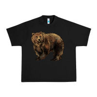 Black Grizzly Bear Urban Heavy Tee - HowdyJamesFarm