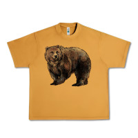 Peanut Butter Grizzly Bear Urban Heavy Tee - HowdyJamesFarm
