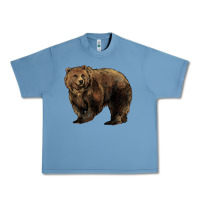 Pebble Blue Grizzly Bear Urban Heavy Tee - HowdyJamesFarm