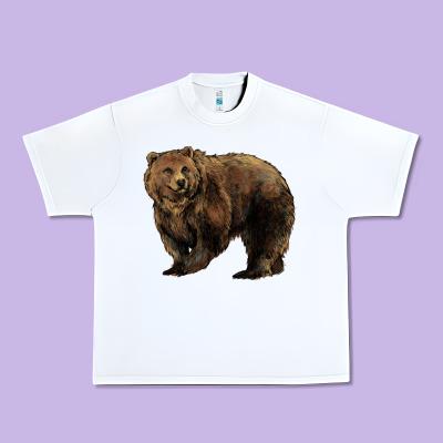Grizzly Bear Urban Heavy Tee Designed By Howdyjamesfarm