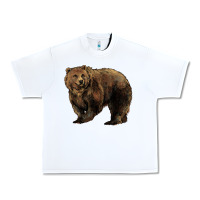 White Grizzly Bear Urban Heavy Tee - HowdyJamesFarm
