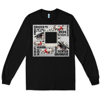 Black senior 2024 customizable Long Sleeve Tee - CowGirlArtShop