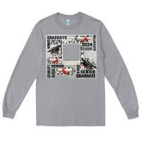Heather Grey senior 2024 customizable Long Sleeve Tee - CowGirlArtShop