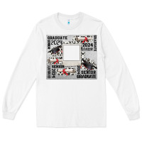 White senior 2024 customizable Long Sleeve Tee - CowGirlArtShop