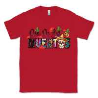 Red Dia De Los Muertos Classic Tee - texasbilliewilder