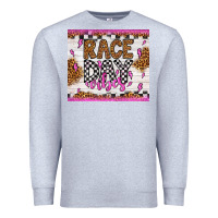 Heather Grey race day vibes Premium Sweatshirt - Artiststas
