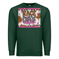 Sports Green race day vibes Premium Sweatshirt - Artiststas