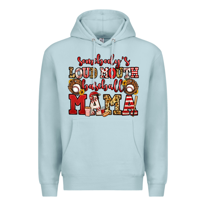 Somebody's Loud Mouth Baseball Mama Premium Hoodie by Jasminsmagicworld | Teevron