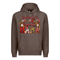 Coffee somebody's loud mouth baseball mama Premium Hoodie - Jasminsmagicworld
