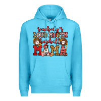 Ocean Blue somebody's loud mouth baseball mama Premium Hoodie - Jasminsmagicworld