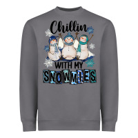 Storm Chillin With My Snowmies Heavyweight Sweatshirt - FaDigitalArtStudio