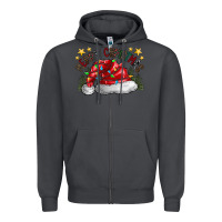 Merry Christmas Santa Zipper Hoodie | Teevron