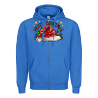 True Royal merry Christmas santa Zipper Hoodie - CowhideDigitalArt