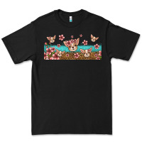 Black floral chihuahua dogs Premium Tee - Jasminsmagicworld
