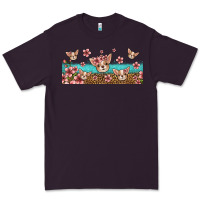 Plum floral chihuahua dogs Premium Tee - Jasminsmagicworld