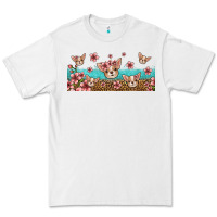 White floral chihuahua dogs Premium Tee - Jasminsmagicworld