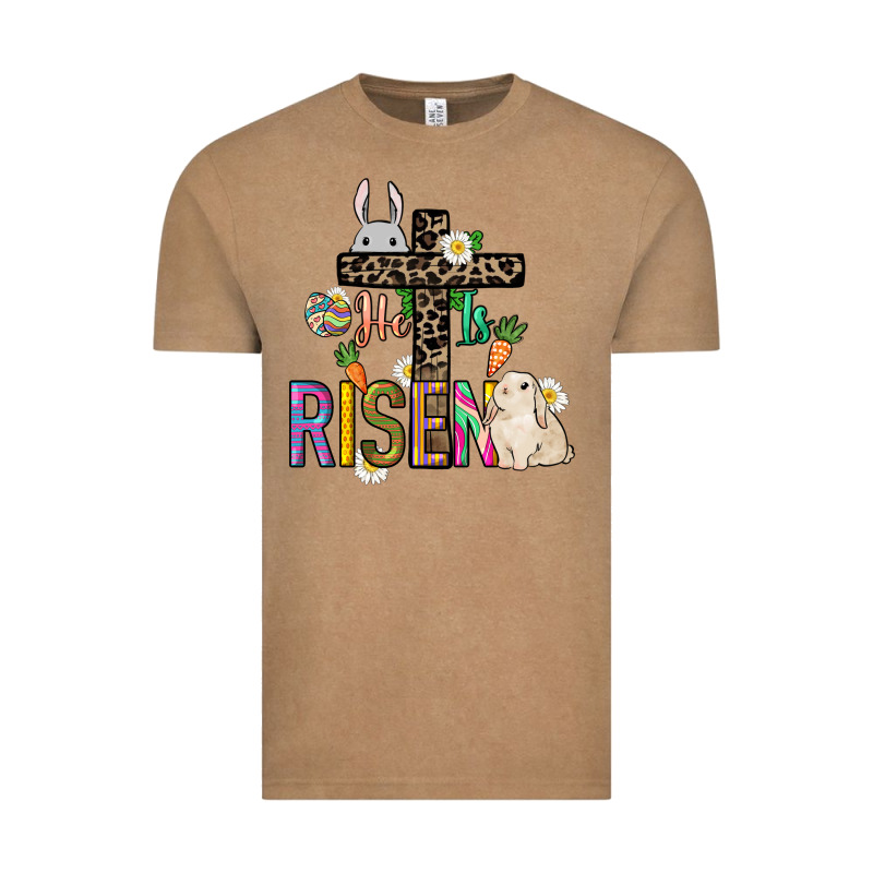 He Is Risen Easter Day Vintage Tee by HowdyJamesFarm | Teevron