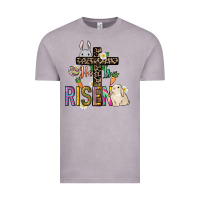 Vintage Zinc He is risen Easter Day Vintage Tee - HowdyJamesFarm