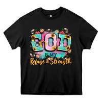 Black god is my refuge and strength Heavy Core Tee - LillyAllenDesigns