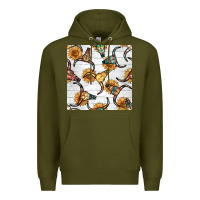 Army Green native american aztec seamless pattern 7 Premium Hoodie - BundleAndBundleShop