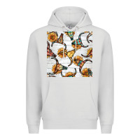 Dove Grey native american aztec seamless pattern 7 Premium Hoodie - BundleAndBundleShop