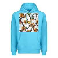 Ocean Blue native american aztec seamless pattern 7 Premium Hoodie - BundleAndBundleShop