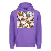 Purple native american aztec seamless pattern 7 Premium Hoodie - BundleAndBundleShop
