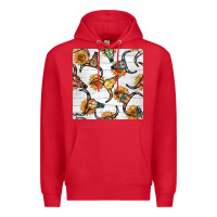 Red native american aztec seamless pattern 7 Premium Hoodie - BundleAndBundleShop